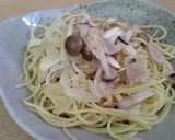 きのこ2種のパスタ。作り方8写真