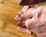ベーコンとキノコの豆乳グリーンリゾット作り方1写真