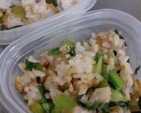 小松菜としらすの混ぜご飯(おにぎり)作り方4写真