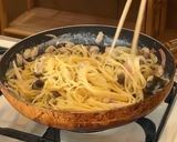 フライパンひとつ！あさりのクリームパスタ作り方5写真