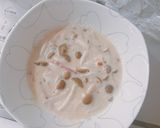 レンジで5分！ベーコンきのこ豆乳うどん作り方2写真