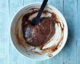 切り餅消費☆脂質オフ♪チョコ風餅作り方4写真