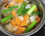 茅のや野菜だしで　時短簡単ポトフ　餅入り作り方2写真