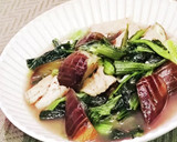 小松菜と茄子と油揚げの煮浸し作り方4写真