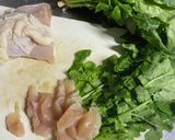 塩麹鶏胸肉と菜っぱのかき揚げ作り方2写真