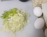 ネギと卵の焼うどん作り方1写真