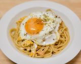 貧乏人のパスタ（目玉焼きのパスタ）作り方8写真