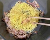 【超簡単】豆苗豚肉塩焼きそば【ラード】作り方6写真