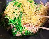 【超簡単】豆苗豚肉塩焼きそば【ラード】作り方8写真