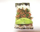 巻きすいらずの中巻ハーフアボカド納豆巻作り方2写真