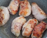 梨と白きくらげの豚肉巻き作り方5写真