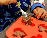 レンジで糖質オフココアバナナケーキ作り方3写真