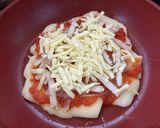 自家製トマトソースで!もちピザ作り方8写真