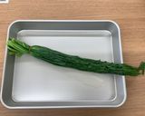 【大崎耕土】にらのおひたし卵黄のせ作り方3写真