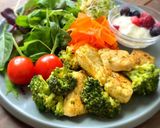 食欲そそる♪鶏とブロッコリーのカレーマヨ作り方8写真