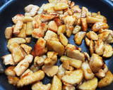 長芋と鶏肉とクルミの照り焼き作り方4写真
