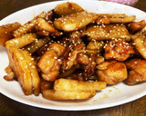 長芋と鶏肉とクルミの照り焼き作り方7写真