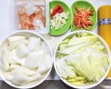 シーフードミックスと白菜のぺぺロンチーノ作り方1写真