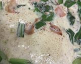 クミン香る ベーコンと小松菜の豆乳スープ作り方11写真
