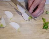 七草粥ならぬ七草クリームパスタ作り方2写真