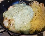 七草粥ならぬ七草クリームパスタ作り方9写真
