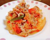 豚肉のトマト蒸し鍋☆締め雑炊☆締めパスタ作り方5写真