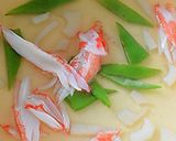 コロコロ焼いたお餅のカニカマあんかけ♪作り方3写真