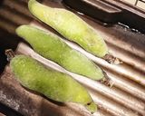 冷凍しててよかった〜蒸し焼きそら豆作り方1写真