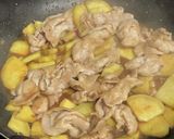 さつまいもと豚肉の【照り焼き】作り方4写真