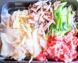 白菜の漬物と餅巾着の旨鍋作り方1写真