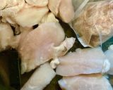春の七草スープ　やわらか鶏肉入り作り方3写真