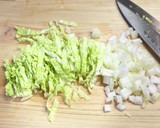 5分で作る！豆腐、白菜のふわとろ卵スープ作り方3写真