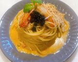 濃厚♪カニのクリームパスタ作り方8写真