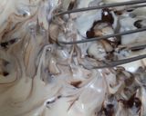 材料３つ＊チーズムース風チョコクリーム作り方2写真