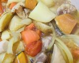 こくまろ中辛●揚げ玉/天かすチキンカレー作り方2写真