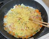 超簡単！基本の家庭チャーハン昆布味作り方5写真