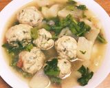 大根と鶏団子の梅煮込みスープ作り方5写真