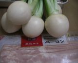 ～かぶとベーコンのコロコロスープ～作り方1写真
