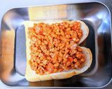 ミートソース納豆トースト作り方2写真
