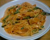 ベーコンと玉葱のトマトクリームパスタ作り方6写真