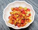 紅白かまぼことコーンのバターめんつゆ炒め作り方6写真