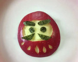 りんごで作ろう＊だるまうさぎちゃん作り方6写真