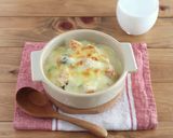 牛乳消費♪ほたてと小松菜のクリームドリア作り方6写真