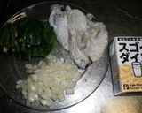 かきとほうれん草のあっさりチャウダー作り方1写真