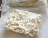 5分！レンチン冷凍うどんのツナおろし作り方1写真