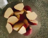お餅とさつまいもの大学芋（揚げ焼き）作り方1写真
