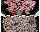 小松菜と厚揚げと豚ひき肉の中華炒め作り方2写真