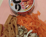 焼鳥の缶詰で　炊き込みご飯（おこわ風）作り方3写真