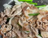 豚薄切り肉のサッパリ梅肉焼き作り方2写真