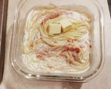 レンジで作る明太クリームパスタ作り方4写真
